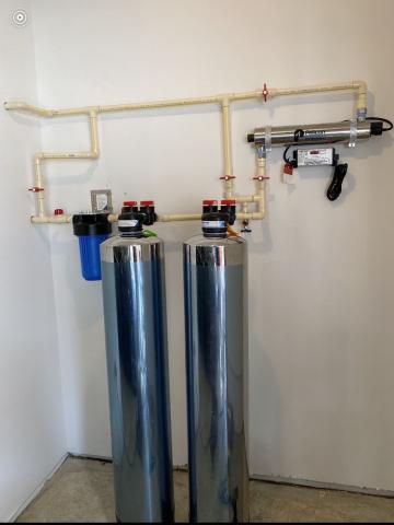 Install water filter Install water filter